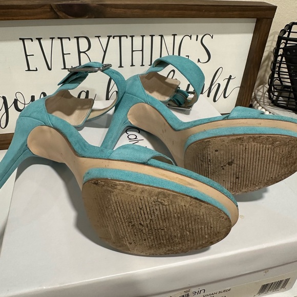 CALVIN KLEIN VIVIAN SUEDE STILETTOS - Picture 4 of 5